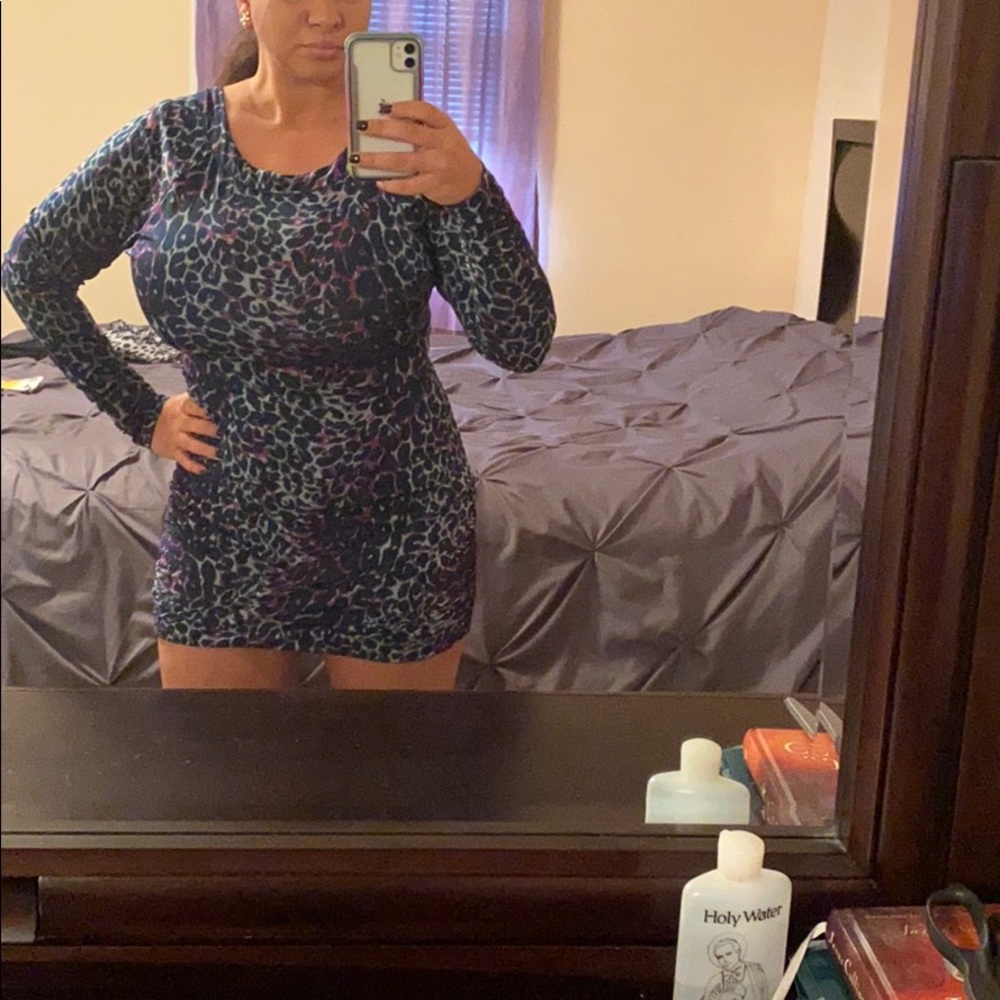 Purple and Blue Mini dress